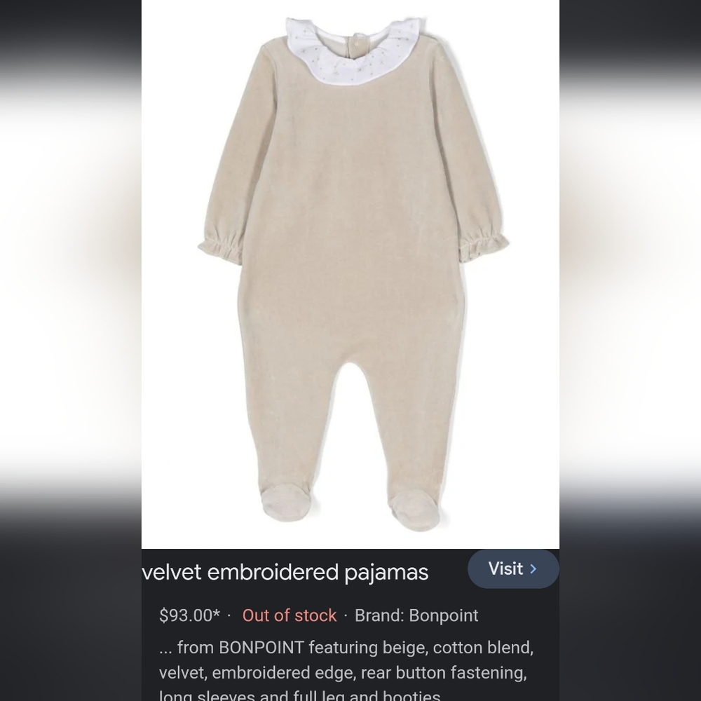 Bonpoint star footed pajama
